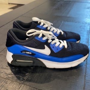 NIKE AIR MAX 90 ULTRA SE GS Trainers Blue Black 5.5Y Women’s 7 Sneakers